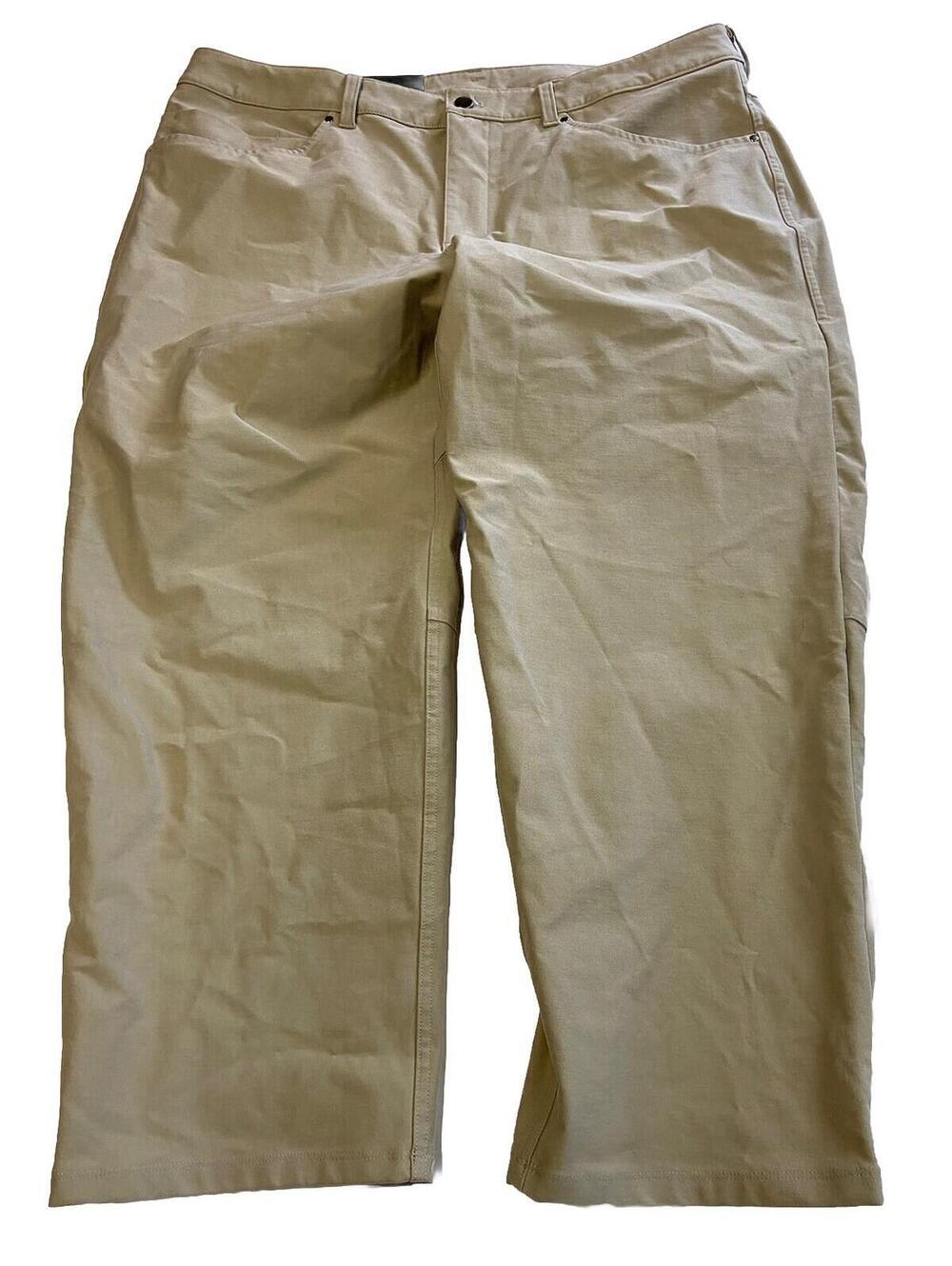 Mens LULULEMON Khaki ABC Relaxed Crop Pants Sz 40X26 NEW NWT